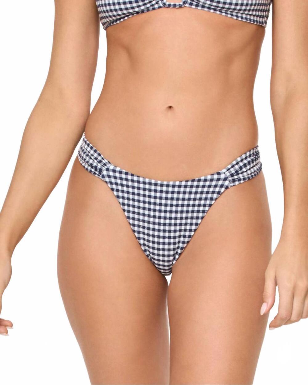 NEW L*SPACE dolce bikini bottom in atta girl gingham